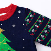 Kids Santa & Tree Christmas Sweater-Aristo Baby