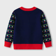 Kids Santa & Tree Christmas Sweater-Aristo Baby