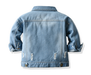 Kids Denim Jacket – Ripped Jean Coat for Boys & Girls