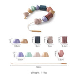 Montessori  Wooden Baby Threading Toy