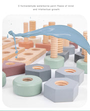 Montessori Wooden Screw & Bolt Set