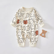 Newborn Bear Printed Jumpsuit – Pure Cotton