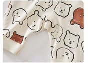Newborn Bear Printed Jumpsuit – Pure Cotton - Aristo Baby 