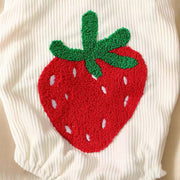 Strawberry Embroidered Romper