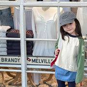 Oversized Color Block Raglan Retro Shirt