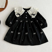 Matching Sister Vintage Lace Collar Romper & Dress