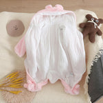 Winter Bunny Snowsuit | Hooded Warm Fleece Romper-Aristo Baby