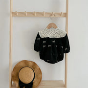 Matching Sister Vintage Lace Collar Romper & Dress