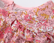 Sleeveless Stretch Floral Princess Dress