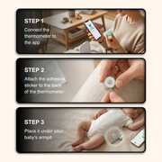 Smart Wearable Baby Thermometer Fiver Tracker