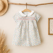 Girls Floral Dress – Short Sleeve Princess Outfit