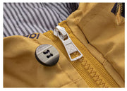 Winter Hooded Car Printed Jacket – Thick Warm Mid-Long Coat - Aristo Baby