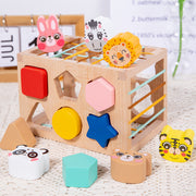 Wooden Animal Shape Sorting Toy – Early Education Puzzle