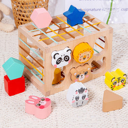 Wooden Animal Shape Sorting Toy – Early Education Puzzle