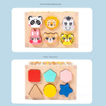 Wooden Animal Shape Sorting Toy – Early Education Puzzle