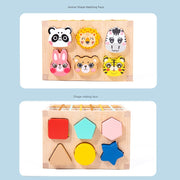 Wooden Animal Shape Sorting Toy – Early Education Puzzle