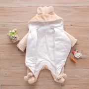 Winter Bunny Snowsuit | Hooded Warm Fleece Romper-Aristo Baby