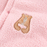 baby hooded winter jumpsuit bear detailed