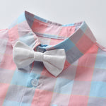 baby and toddler boy plaid bow tie outfit