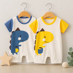 Baby boy dinosaur printed romper