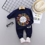 baby boy lion outfit set navy