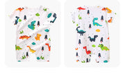 baby boy white dinosaur printed romper