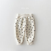 2-Piece Heart Printed Cotton Sweater and Pants Set - Aristo Baby 