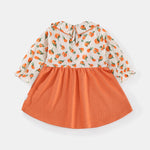 baby girl orange flower dress