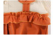 girls orange romper for autumn jumpsuit