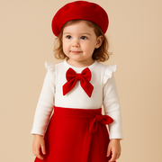 baby girl red outfit set
