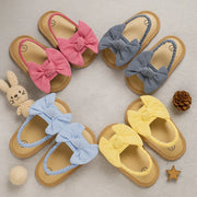 Baby Girl Bow Knot Sandals – Non-Slip First Walkers