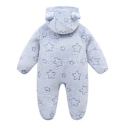 Cartoon Hooded Jumpsuit | Soft Fleece Winter Crawling Suit