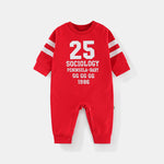 baby korean version sports style romper red