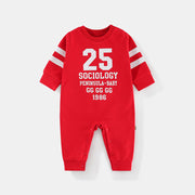 baby korean version sports style romper red