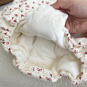 Korean Style Thick Velvet Bunny Ear Detailed Romper - Aristo Baby 