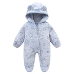 Cartoon Hooded Jumpsuit | Soft Fleece Winter Crawling Suit - Aristo Baby