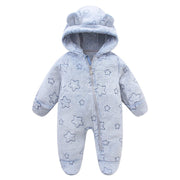 Cartoon Hooded Jumpsuit | Soft Fleece Winter Crawling Suit - Aristo Baby