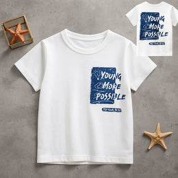 Printed Cotton White T-Shirt