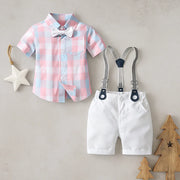 Gentleman Plaid Shirt Summer Outfit