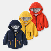 Hooded Windbreaker Jacket – Coat for Boys