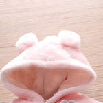 Winter Bunny Snowsuit | Hooded Warm Fleece Romper-Aristo Baby