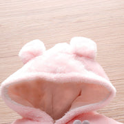 Winter Bunny Snowsuit | Hooded Warm Fleece Romper-Aristo Baby