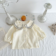 2-Piece Outfit Set – Strap Romper & Embroidered Cotton Top - Aristo Baby 