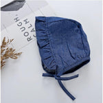 Baby Girl Navy Denim Romper - Aristo Baby 