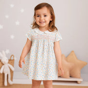 Girls Floral Dress – Short Sleeve Princess Outfit