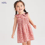 girls pink floral dress