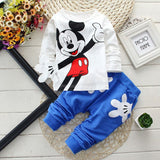 Baby Cartoon Outfit Set – Mickey Print Top and Pants