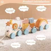 Montessori Wooden Train Toy Set