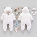 Baby Winter Velvet Footed Romper | Soft Warm Sleepwear-Aristo Baby